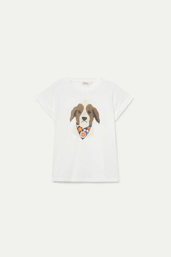 Camiseta estampado Perrito Flores - Imagen 2