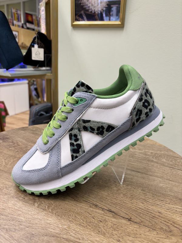 Deportiva Gate Leopardo Mint