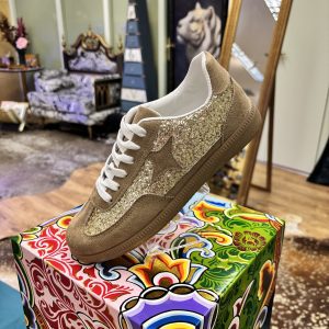 Deportiva Retro textil y glitter