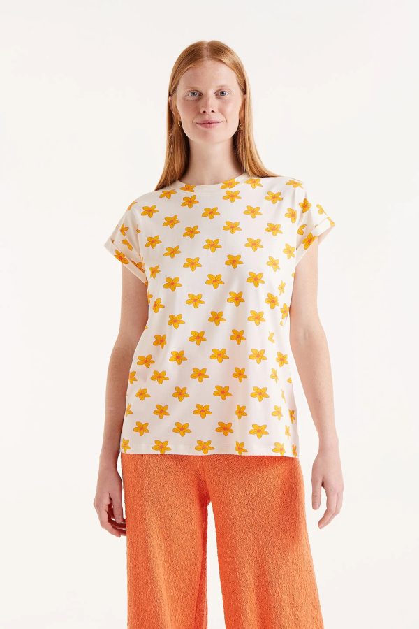 Camiseta print Flor Monoi